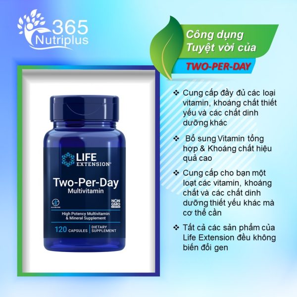 Viên uống vitamin tổng hợp Two per day